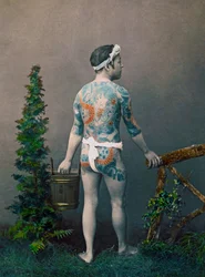 Novio tatuado, c.1890